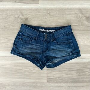 mossimo mini jean shorts